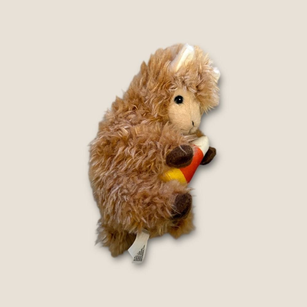 Douglas Alpaca Llama Plush Stuffed Animal Candy Corn Shaggy Fur Toy 591PS